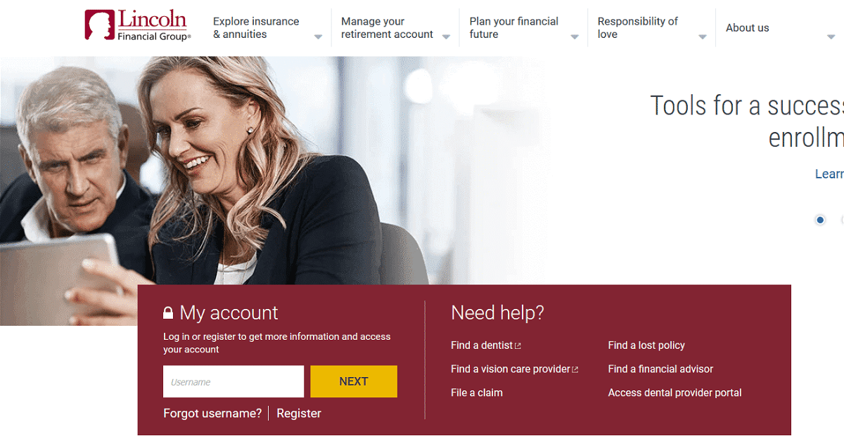 lincoln financial homepage