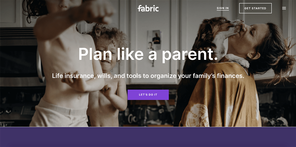 fabric home page