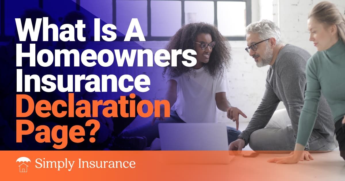 homeowners insurance declaration page